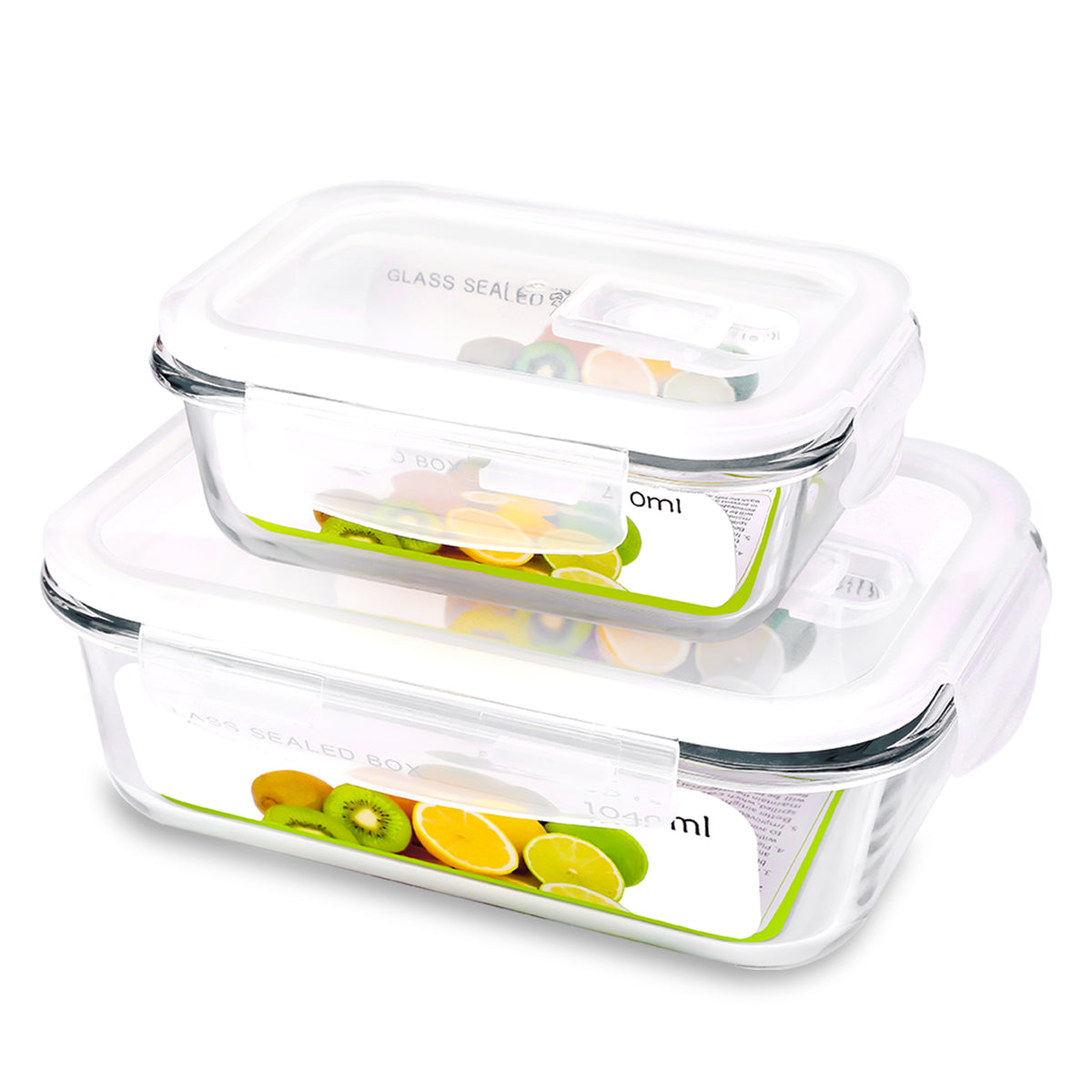 Puzzle Lock Air-Tight Resizable Storage Containers – Set of 2