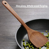 Wooden Spatula for Cooking, Nonstick Kitchen Utensil