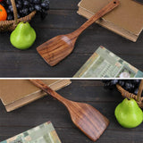 Wooden Spatula for Cooking, Nonstick Kitchen Utensil