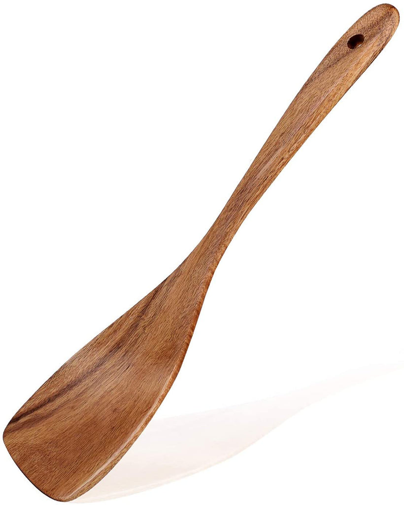 Wooden spatula for cooking top