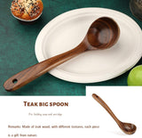 Wooden Spoon for Soup, Soup Tongs for Eating