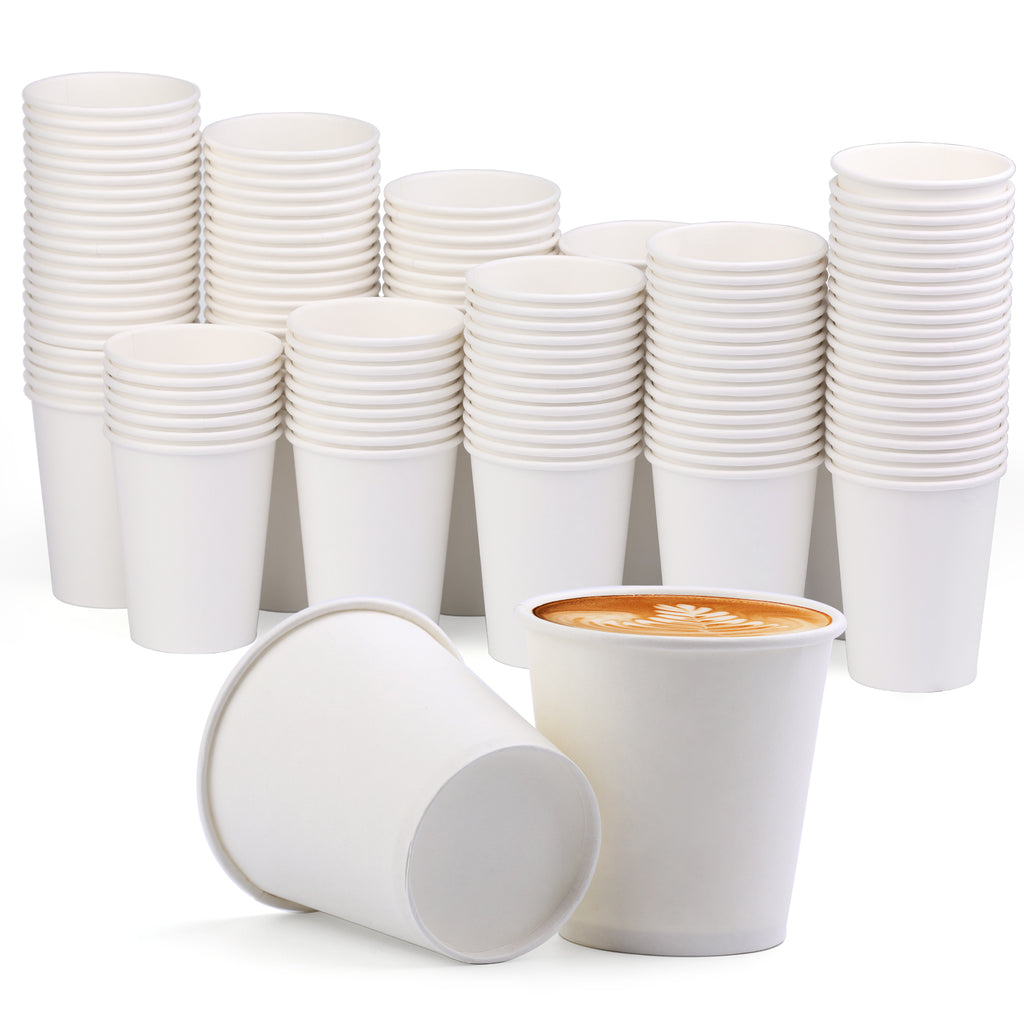 150 Packs] 8 Oz Paper Cups Disposable Paper Water Cups, Paper Hot